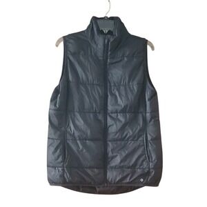 Xersion Unisex Black Packable Puffer Zip‎ Up Vest Size Large
